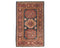 2x3 Gray Kazak Afghan Hand Knotted Wool Area Rug